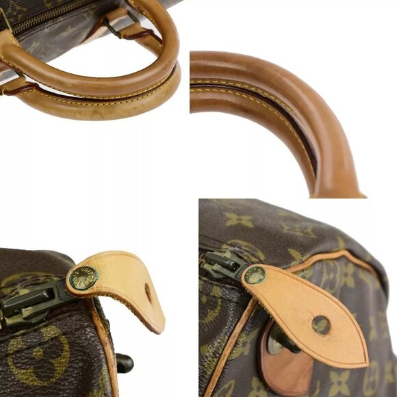 LOUIS VUITTON Keepall 50 Travel Hand Bag Monogram Leather Brown - Picture 9 of 16